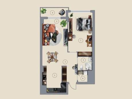 2-комнатная квартира, 76 м², Bahar Residence: 348 000 ₼ 5