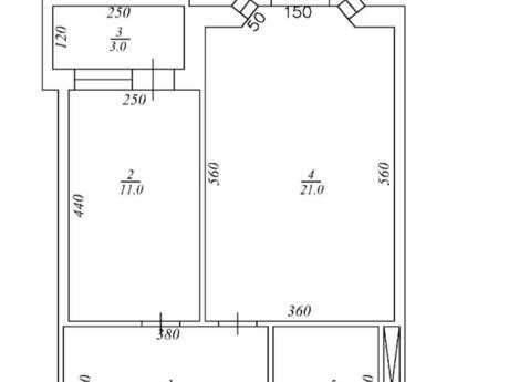 1-комнатная квартира, 50 м², İnşaatçılar: 190 000 ₼ 4