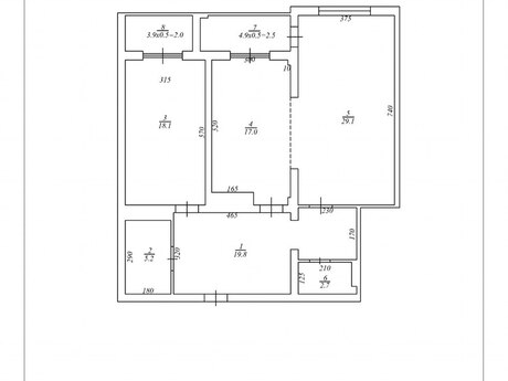 3 otaqlı mənzil, 96,4 m², Elmlər Akademiyası: 314 000 ₼ 2