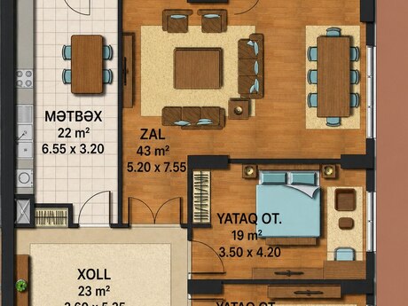 3 otaqlı mənzil, 163 m², Bari Tower: 620 000 ₼ 4