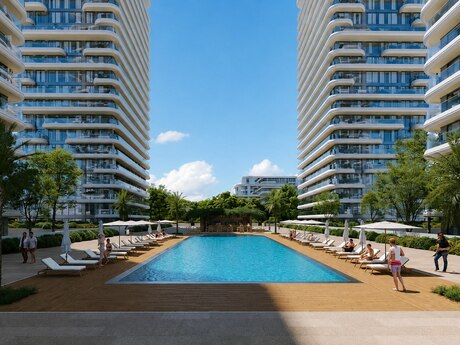 2 otaq · 56,2 m² · 10/21 mərtəbə, Sea Breeze