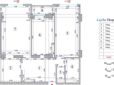 3 otaqlı mənzil, 93,3 m², 28 May: 335 000 ₼ 3