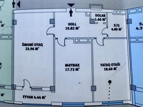 2 otaqlı mənzil, 82 m², Həzi Aslanov: 160 000 ₼ 2