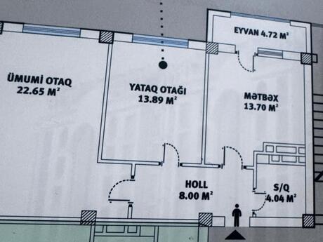 2 otaqlı mənzil, 67 m², Həzi Aslanov: 145 000 ₼ 2