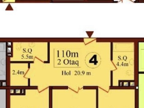 3-room apartment, 110 m², Yeni Yasamal: 181 000 ₼ 4