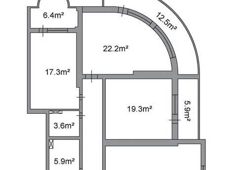 3-комнатная квартира, 150 м², Həzi Aslanov: 260 000 ₼ 2