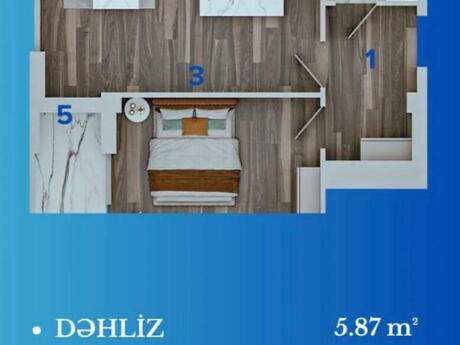 2-room apartment, 49 m², Azadlıq Prospekti: 130 000 ₼ 2