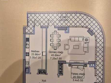 3 otaqlı mənzil, 187 m², Twin Towers: 897 000 ₼ 2