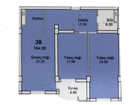 3-комнатная квартира, 105 м², Əhmədli: 250 000 ₼ 3