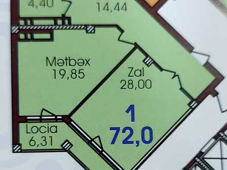 2 otaqlı mənzil, 72 m², Nizami: 256 000 ₼ 2
