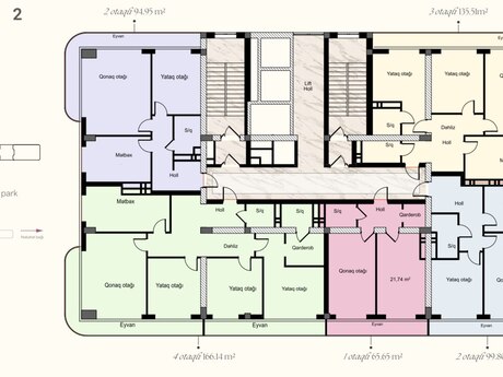 1 otaqlı mənzil, 65,6 m², Badamdar: 269 288 ₼ 5