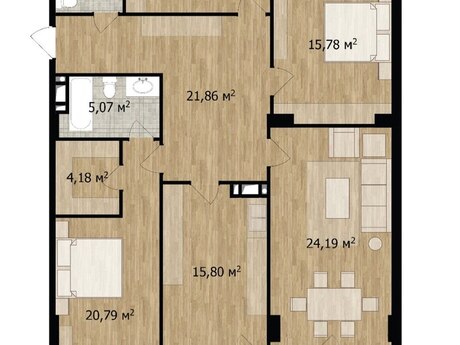 4 otaqlı mənzil, 146 m², Bayıl Residence: 510 000 ₼ 4