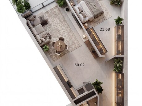 2-комнатная квартира, 99 м², Digital Residence: 666 128 ₼ 2