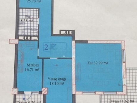 2 otaqlı mənzil, 120 m², Nizami: 194 000 ₼ 2