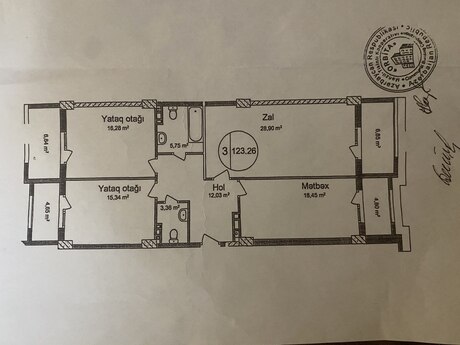 3 otaqlı mənzil, 123 m², Qara Qarayev: 349 000 ₼ 2