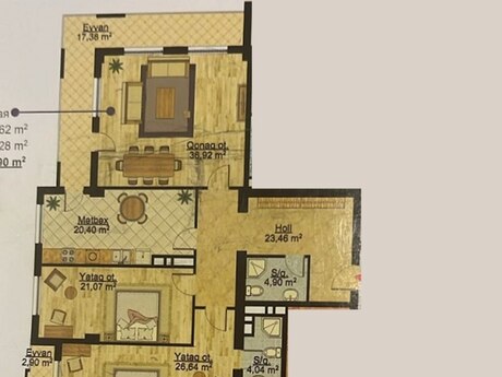 3 otaqlı mənzil, 158 m², Nəsimi: 420 000 ₼ 2