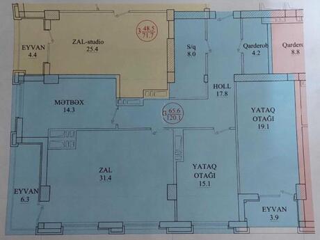 4-комнатная квартира, 130 м², 28 May: 400 000 ₼ 5