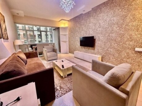 3-room apartment for rent, 90 m², Qara Qarayev: 190 ₼/mo 2