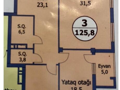3 otaqlı mənzil, 130 m², Nəriman Nərimanov: 390 000 ₼ 2