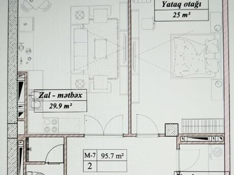 2-комнатная квартира, 95,7 м², Nizami: 395 000 ₼ 4