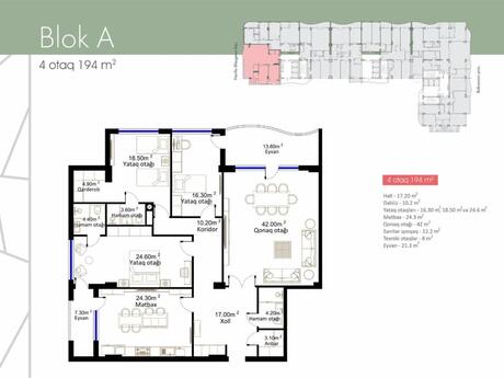 4-комнатная квартира, 194 м², Harmony Residence: 740 000 ₼ 2