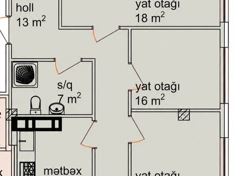 4 otaqlı mənzil, 110 m², Neftçilər: 265 000 ₼ 2