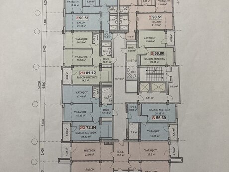 3-room new-build apartment for sale in Qara Qarayev, 136 m², 380 000 AZN, photo 4 / 4