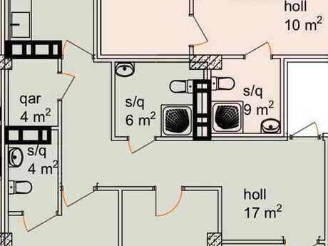 3 otaqlı mənzil, 126 m², Neftçilər: 312 500 ₼ 2