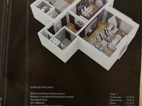 2 otaqlı mənzil, 100 m², Şah İsmayıl Xətai: 340 000 ₼ 2