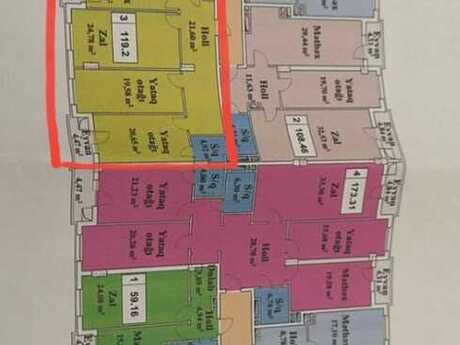3 otaqlı mənzil, 119 m², Qara Qarayev: 267 000 ₼ 2