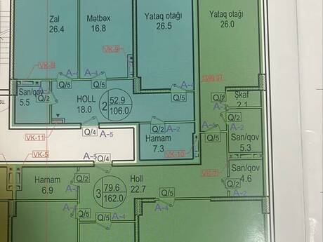 4 otaqlı mənzil, 162 m², 28 May: 317 000 ₼ 2