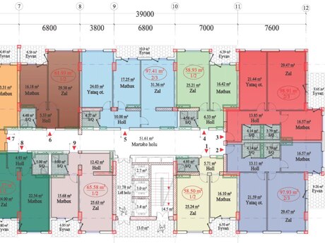 3 otaqlı mənzil, 97,4 m², Lake City: 290 000 ₼ 2
