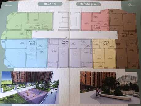 1 otaqlı mənzil, 65,1 m², İnşaatçılar: 169 260 ₼ 4