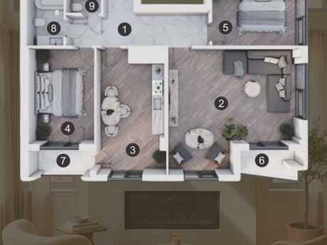 Продаётся 3-комнатная квартира в новостройке, ЖК Marbel Residence, 120 м², 295 000 AZN, фото 4 / 7