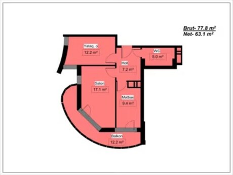 2 otaqlı mənzil, 78 m², Lökbatan: 94 000 ₼ 2
