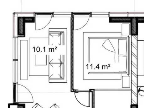 1-room apartment, 56 m², Light House: 170 000 ₼ 5