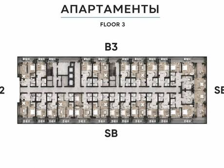 1-room apartment, 56 m², Light House: 170 000 ₼ 2