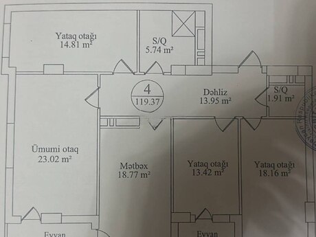 4 otaqlı mənzil, 120 m², Qara Qarayev: 334 000 ₼ 2