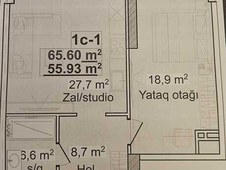 2-room apartment, 65,6 m², Avant Vista: 170 000 ₼ 3