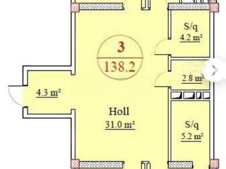 3-room apartment, 140 m², Həzi Aslanov: 360 000 ₼ 4
