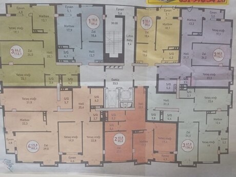 2-room apartment, 60 m², 9-cu mikrorayon: 138 000 ₼ 2
