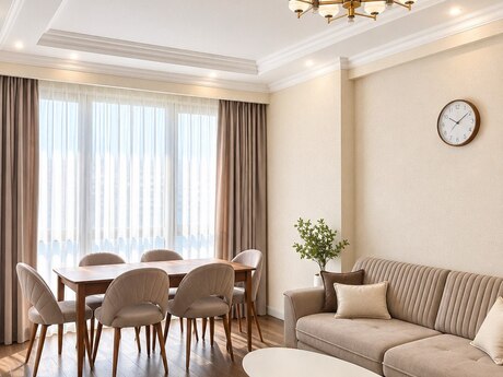 3-room apartment for rent, 90 m², Sky Home: 1 100 ₼/mo 2