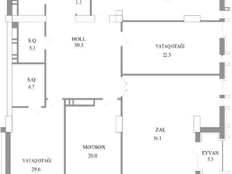 4 otaqlı mənzil, 220 m², Central Towers: 836 000 ₼ 2