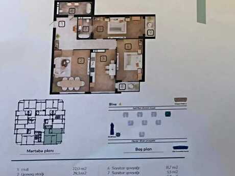3 otaqlı mənzil, 146 m², Koroğlu: 405 000 ₼ 3