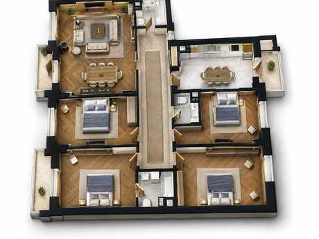 5-room apartment, 207 m², Ağ şəhər: 1 019 000 ₼ 4