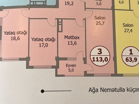 3-room apartment, 113 m², Nəriman Nərimanov: 350 300 ₼ 2