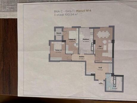 3 otaqlı mənzil, 101 m², Nizami City: 360 000 ₼ 3