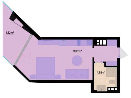 1 otaqlı mənzil, 53 m², Sea Breeze: 135 000 ₼ 5