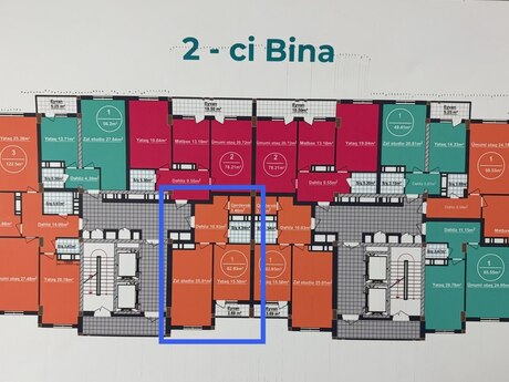 1-комнатная квартира, 63 м², Xəmsə Palace: 145 000 ₼ 3