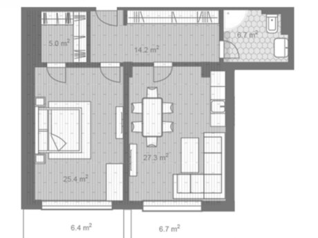 3 otaqlı mənzil, 113 m², Sea Breeze: 315 000 ₼ 3